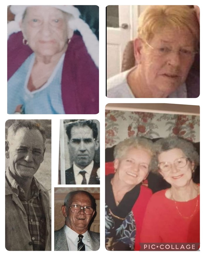 William, Ollie, Les, Marie, Josie, Agnes & Carol